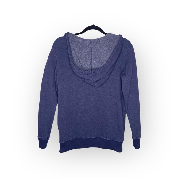 Y2K: OG Wildfox ☻︎ S’il Vous Plait Melted Letters Pullover Hoodie ☻︎ Navy Blue - Picture 4 of 16